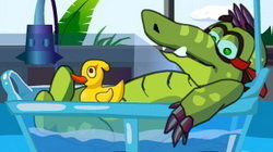  Aligatorul si Ratustele